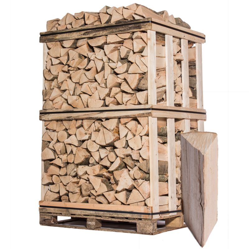 Bois de chauffage - Mélange de bois durs - 33 cm - Sec - Palette 2 m3 - 3 stères Bois de chauffage - Mélange de bois durs - 33 cm - Sec - Palette 2 m3 - 3 stères