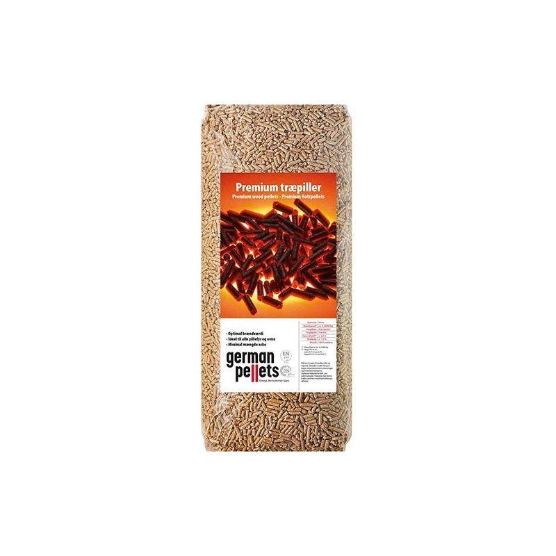 Granulés de bois German Pellets - Palette de 66 sacs de 15 kg Granulés de bois German Pellets - Palette de 66 sacs de 15 kg