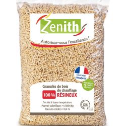 Pellets de bois Zenith - Palette de 72 sacs de 15 kg