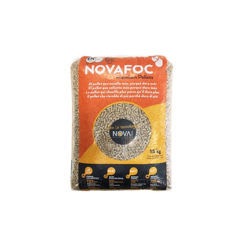 Pellets de bois Novafoc - Palette de 70 sacs de 15 kg