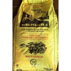 Pellets de bois Nord Pellets - Palette de 65 sacs de 15 kg