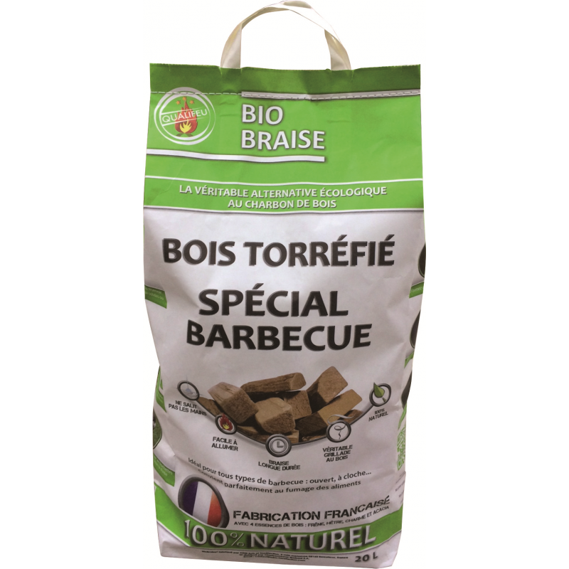 Bois torréfié spécial barbecue BioBraise 20L