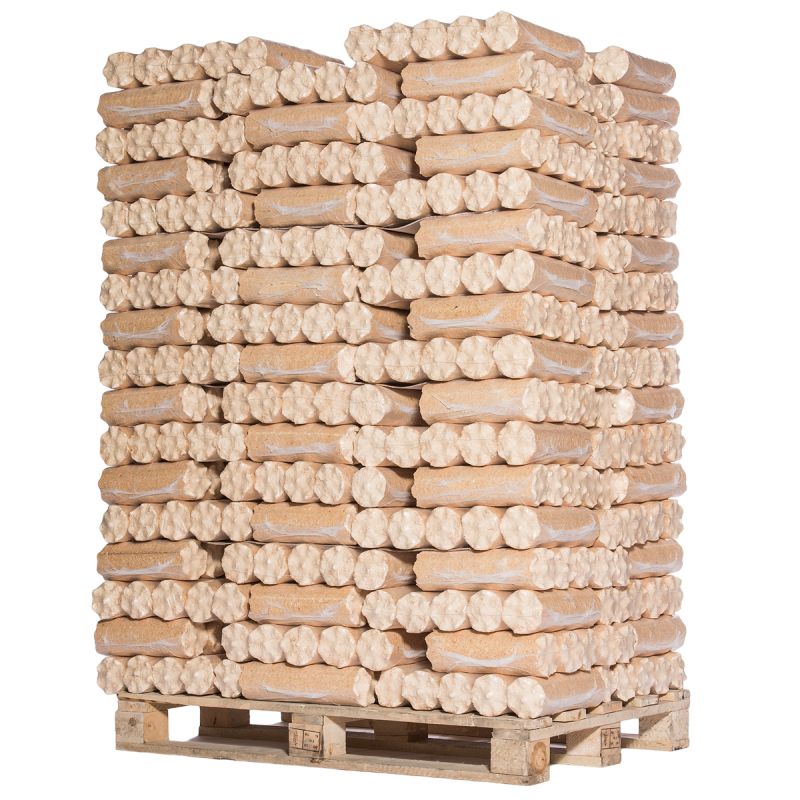 96 lots de 6 bûches de bois densifié