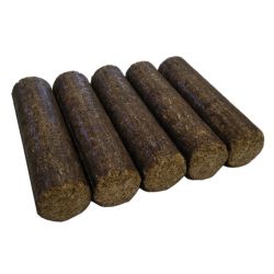 5 bûches de bois densifié - Feuillus - 8.55 kg