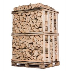 Bois de chauffage - 25 cm - Mélange de bois durs - Sec - Palette 2 m3 - 3 stères