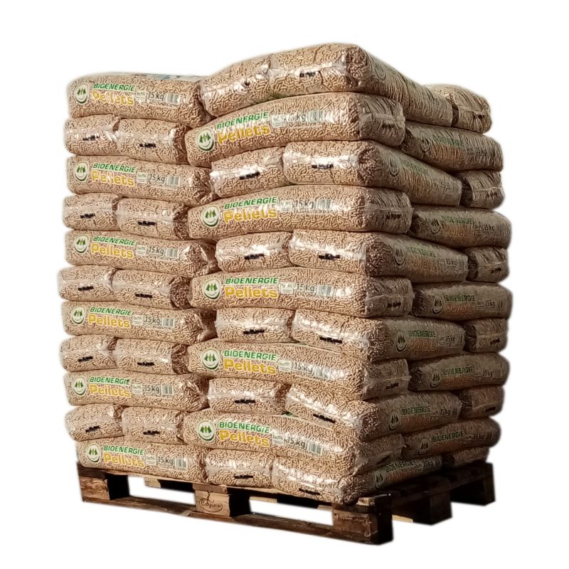 Pellet Bio Energie - Palette de 66 sacs de 15 kg