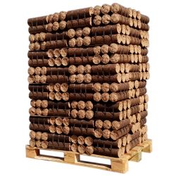 Bûches compressées de nuit - Palette 960kg de bois longue durée