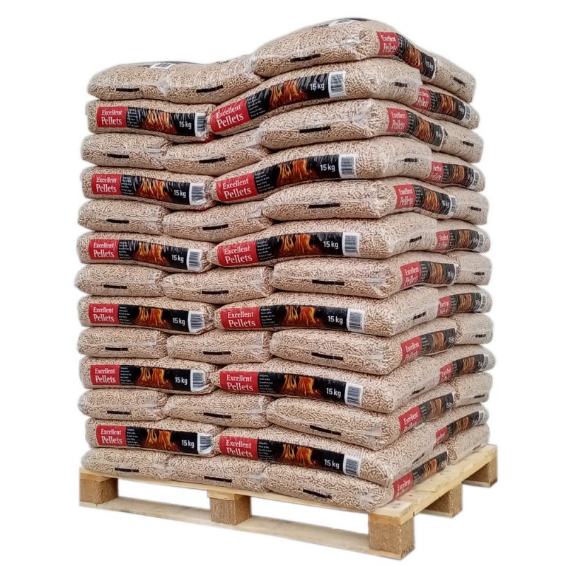 Granulés de bois Excellent Pellets - Palette de 65 sacs de 15 kg