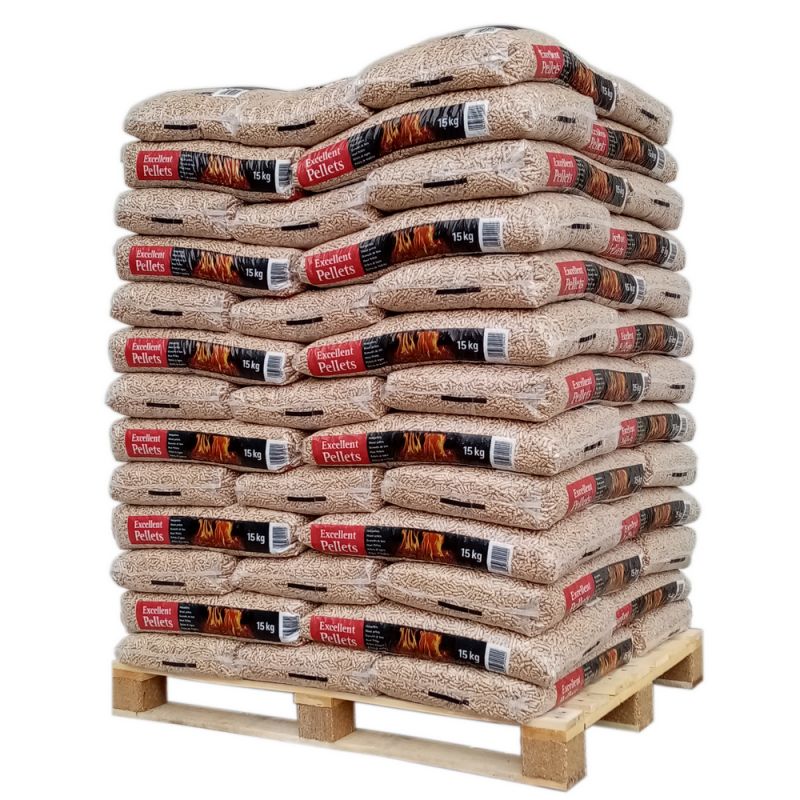 WOOD PELLETS - GRANULÉS DE BOIS 80 SACS 15 KG - Haute Qualité et