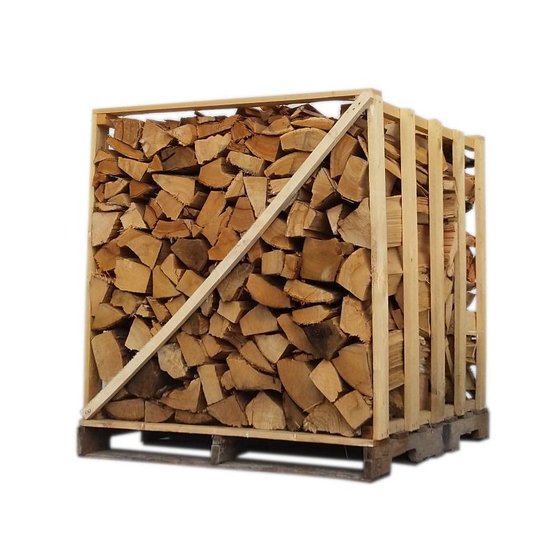 Bois de chauffage - 50 cm - Mélange 80% bois durs - Palette 1.2 m3 - 1.5 stères