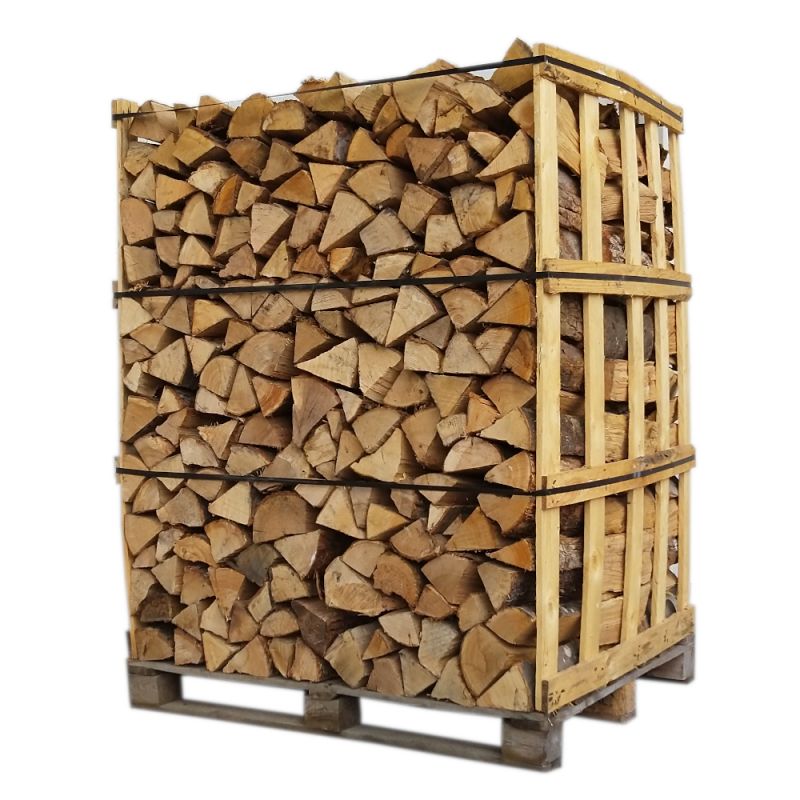 Palette de bois de chauffage par camion complet