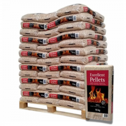 Granulés de bois Excellent Pellets - Palette de 65 sacs de 15 kg