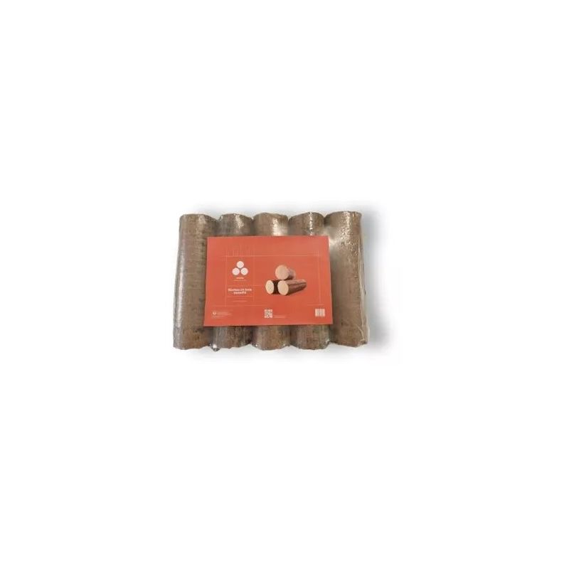 Bois Densifié Premium - Pack de 5 bûches (9.58 kg)