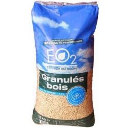 Granulés de bois EO2 - Palette de 66 sacs de 15 kg