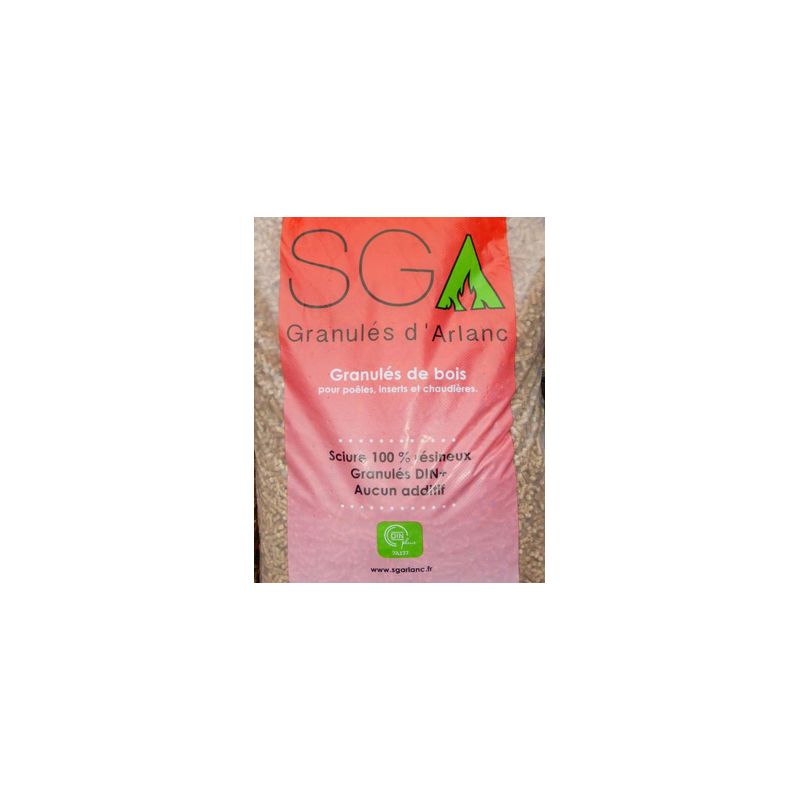 Pellet SGA Granulés d'Arlanc - Palette de 70 sacs de 15 kg