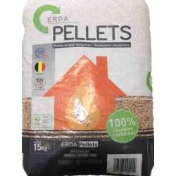 Pellet de bois Erda - Palette de 65 sacs de 15 kg