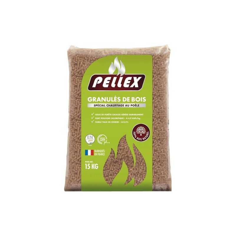 Pellets Pellex - Palette de 72 sacs de 15 kg Pellets Pellex - Palette de 72 sacs de 15 kg