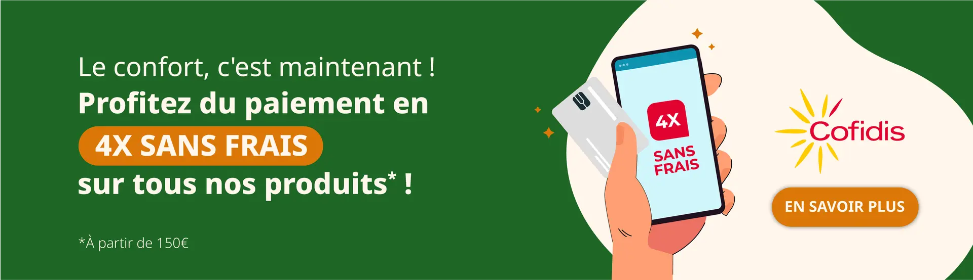 Paiement 4x sans frais