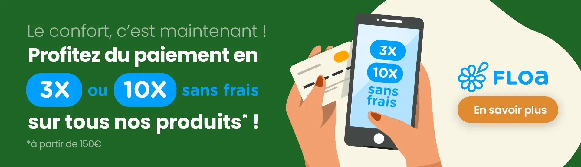 Floa paiement bois de chauffage en 3x ou 10x