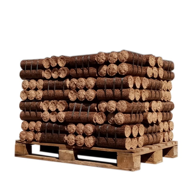 Bois densifié - Sans emballage plastique individuel - 1/2 palette de 480 kg