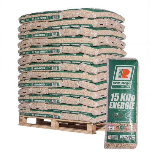 [PELLET_PALETTE_VANROJE] Pellet Van Roje - Palette de 65 sacs de 15 kg
