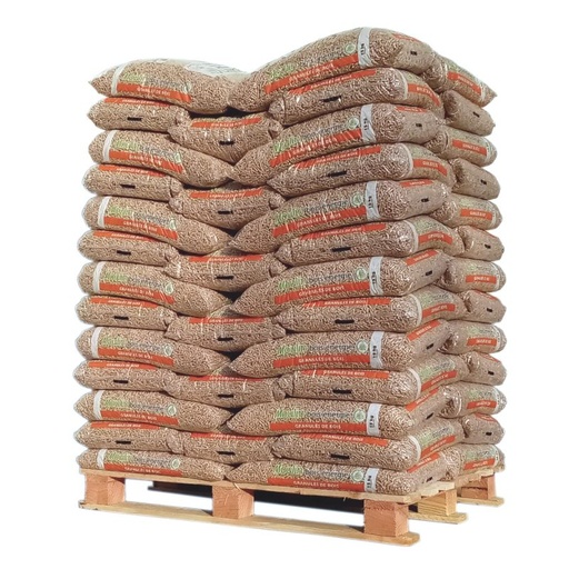 [PELLET_PALETTE_MOULINBOISENERGIE] Pellet Moulin Bois Energie - Palette de 65 sacs de 15 kg