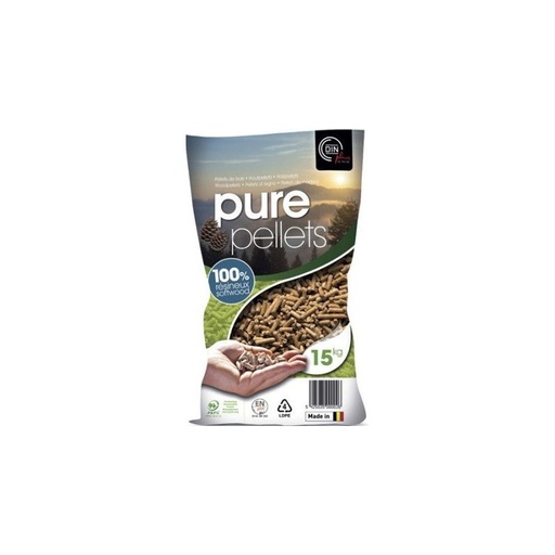 [P9_PELLET PURE PELLETS] Pellets de bois Pure Pellets - Palette de 65 sacs de 15 kg