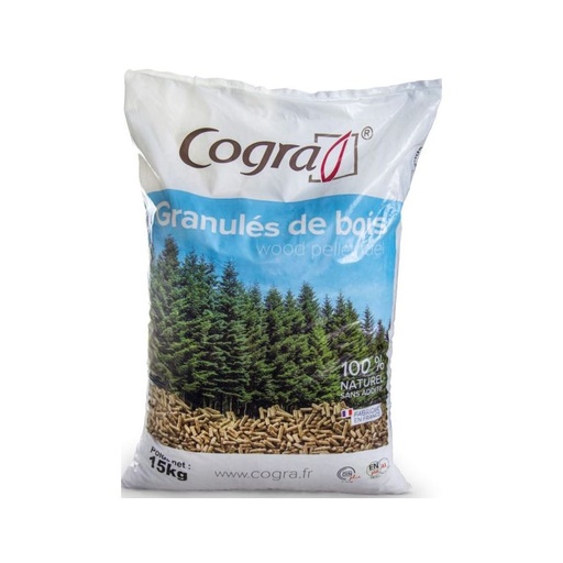 [P9_PELLET COGRA] Granulés Cogra - Palette de 70 sacs de 15 kg