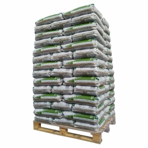 [PELLET_PALETTE_PBEI] Pellets Pyrénées Bois Energies - Palette de 65 sacs de 15 kg