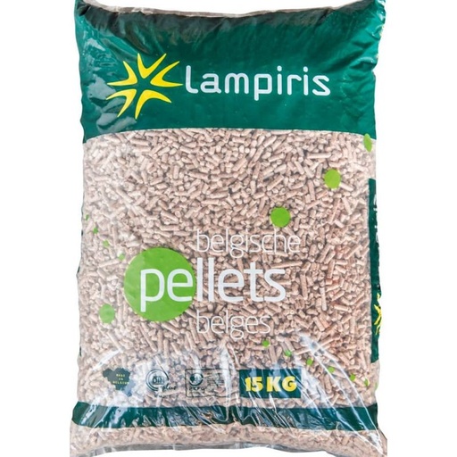 [P9_PELLET LAMPIRIS] Granulés de bois Lampiris - Palette de 65 sacs de 15 kg