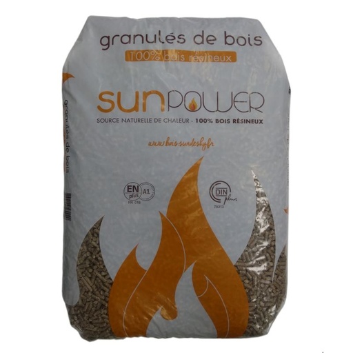 [PELLET_SAC_SUNPOWER] Pellet SunPower - Sac de 15 kg