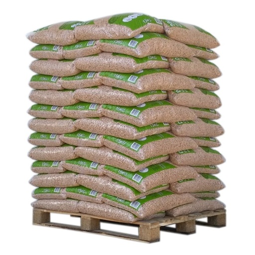 [PELLET_PALETTE_DINPELLETS] Pellet Din Pellets - Palette de 65 sacs de 15 kg