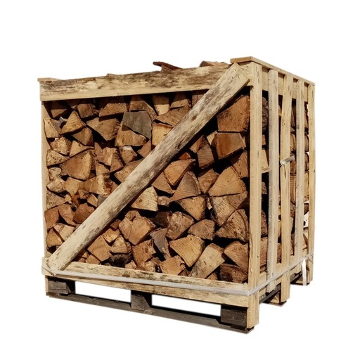 [BUCHE_1M3_45] Bois de chauffage - 45 cm - Sec - Mélange de bois durs - Palette 1 m3 - 1.3 stères