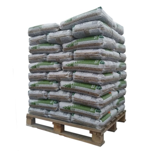 [PELLET_PALETTE_GREENFOREST50] Pellet Green Forest - Palette de 50 sacs de 15 kg