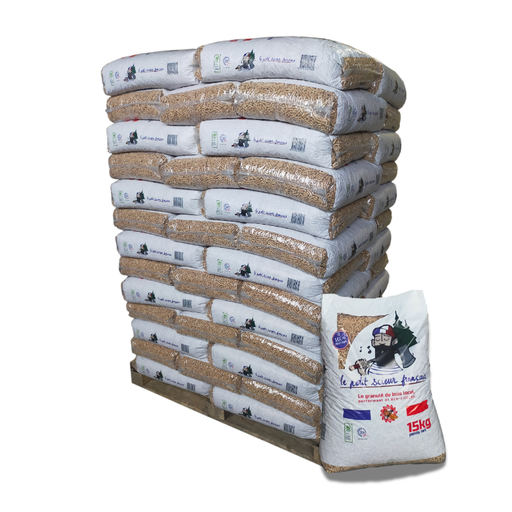 [PELLET_PALETTE_LPSF] Pellet Le petit scieur français - Palette de 65 sacs de 15 kg